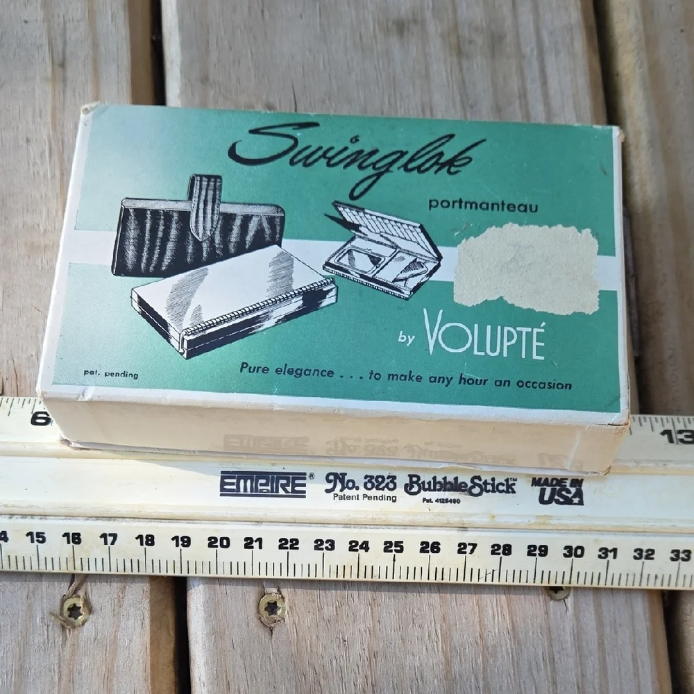 VTG box Only Swinglok Makeup Organizer - Green